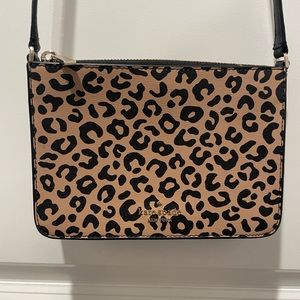 Kate Spade. Crossbody bag. Leopard. 8”x5” Like New